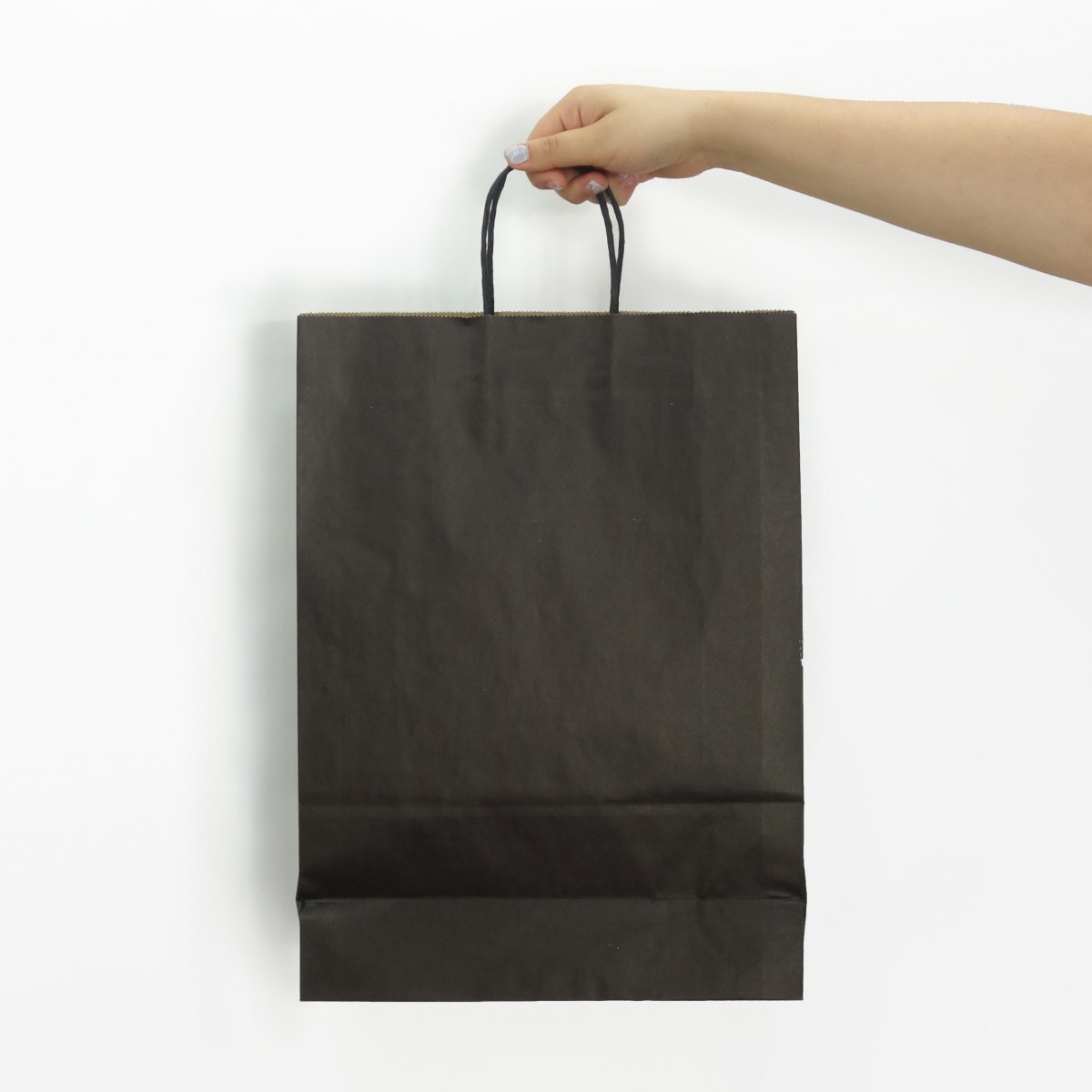 Bolsa de papel kraft negro 41x30x12 (cm)