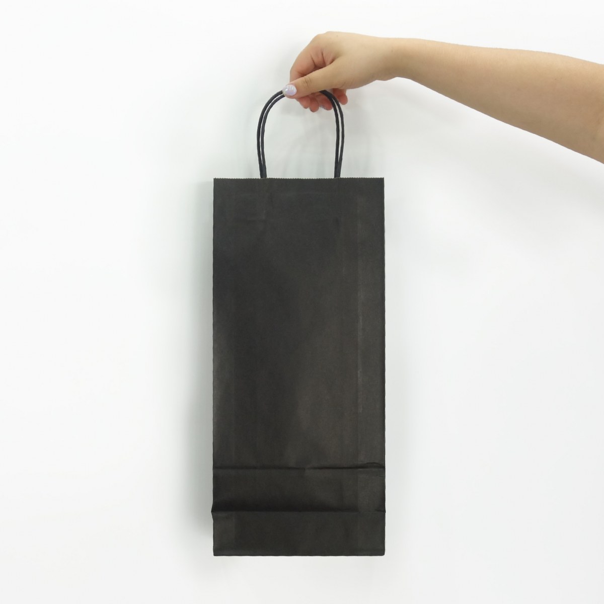 Bolsa de papel kraft negro 40x18x9 (cm)