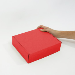 Caja autoarmable 25x20x7 roja