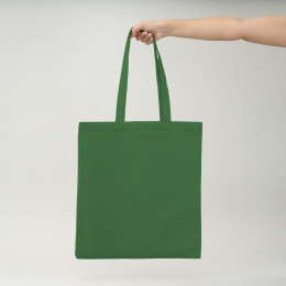 Bolsa de Algodón verde 6oz 42x38 (cm)