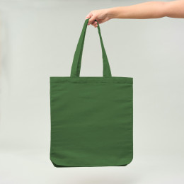 Bolsa de Algodón verde 8oz 42x38x6 (cm)