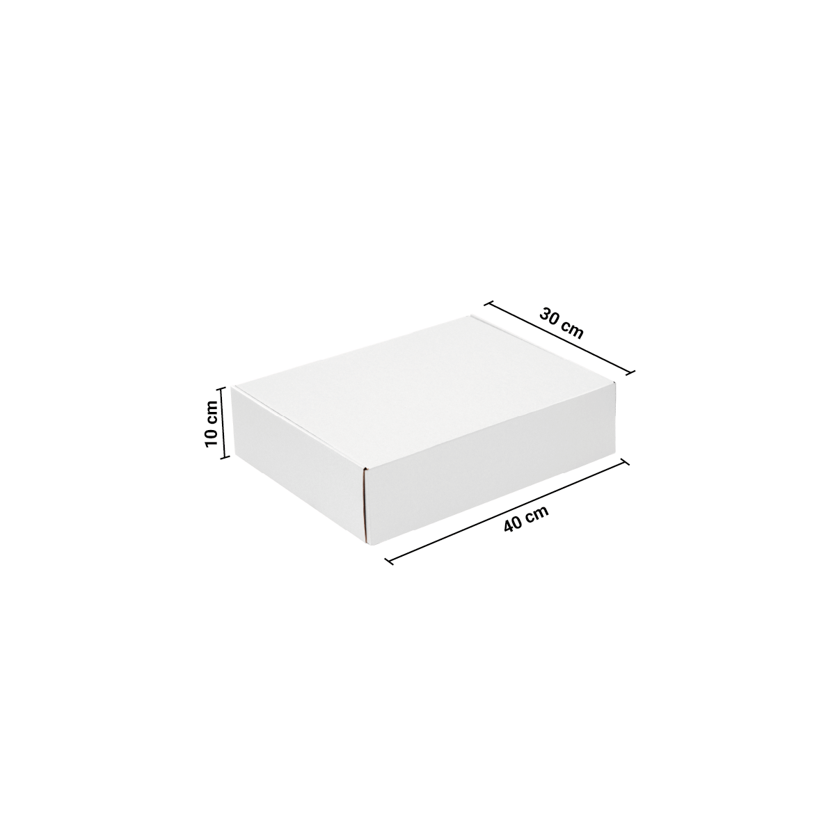 Caja Autoarmable 40x30x10 Blanca