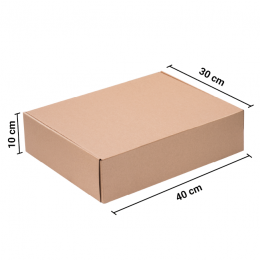 Caja Autoarmable 40x30x10 Kraft