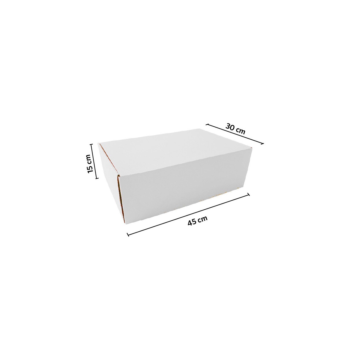 Caja autoarmable 45x30x15 BLANCA