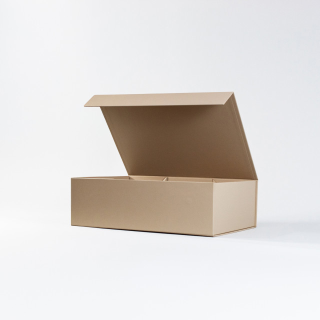 Caja con cierre magnético premium Beige | 12x33x27 cm Alternativa