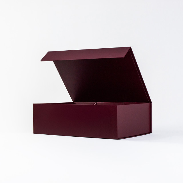 Caja con cierre magnético premium Burdeo | 10.5x34.5x20 cm Alternativa