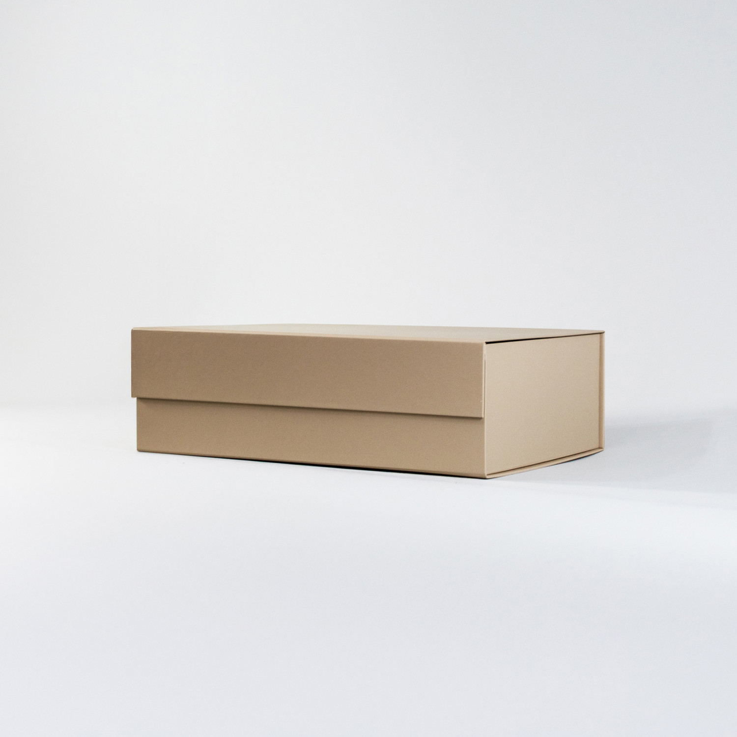 Caja con cierre magnético premium Beige | 12x33x27 cm