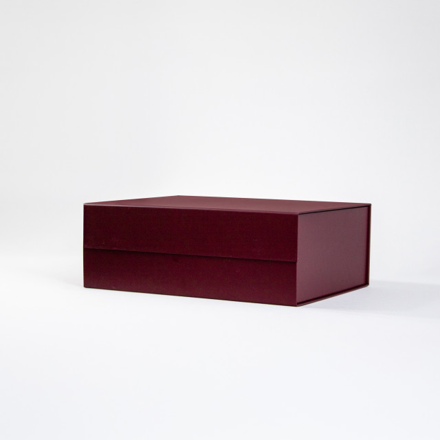 Caja con cierre magnético premium Burdeo | 10.5x34.5x20 cm