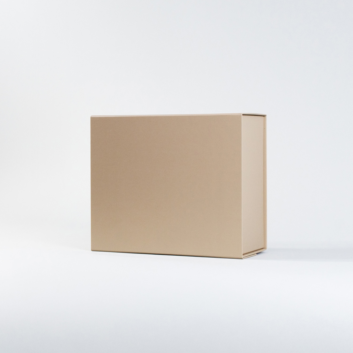 Caja con cierre magnético premium Beige | 12x33x27 cm