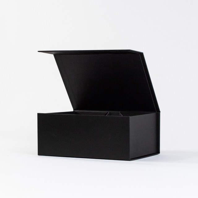 Caja con cierre magnético premium Negra | 9x21.5x15.5 cm Alternativa