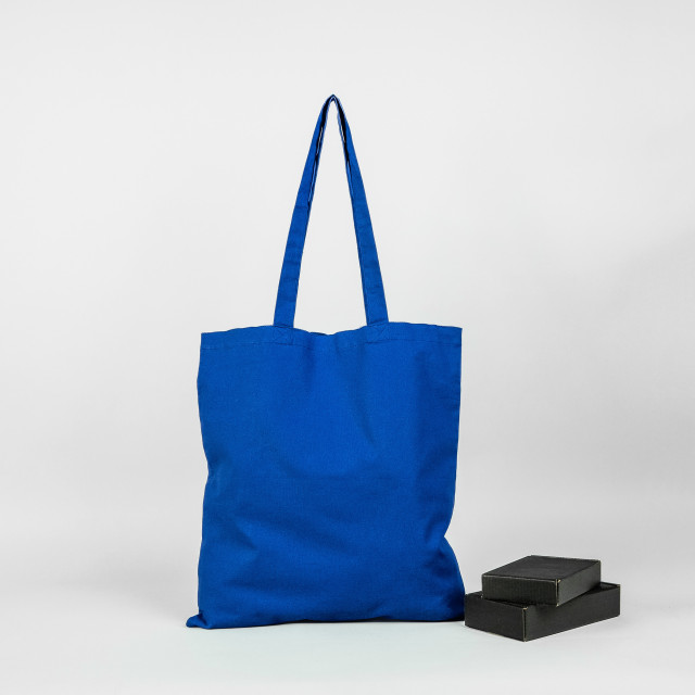 Bolsa de algodón azul 42x38 (cm) Alternativa