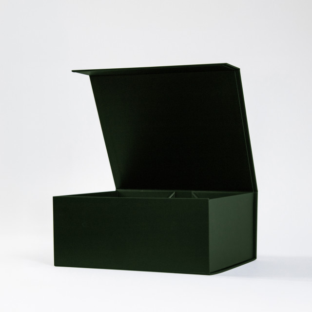 Caja con cierre magnético premium Verde | 11x25.5x21.5 cm Alternativa