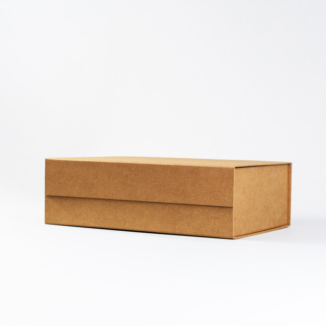 Caja con cierre magnético premium Kraft | 12x33x27 cm