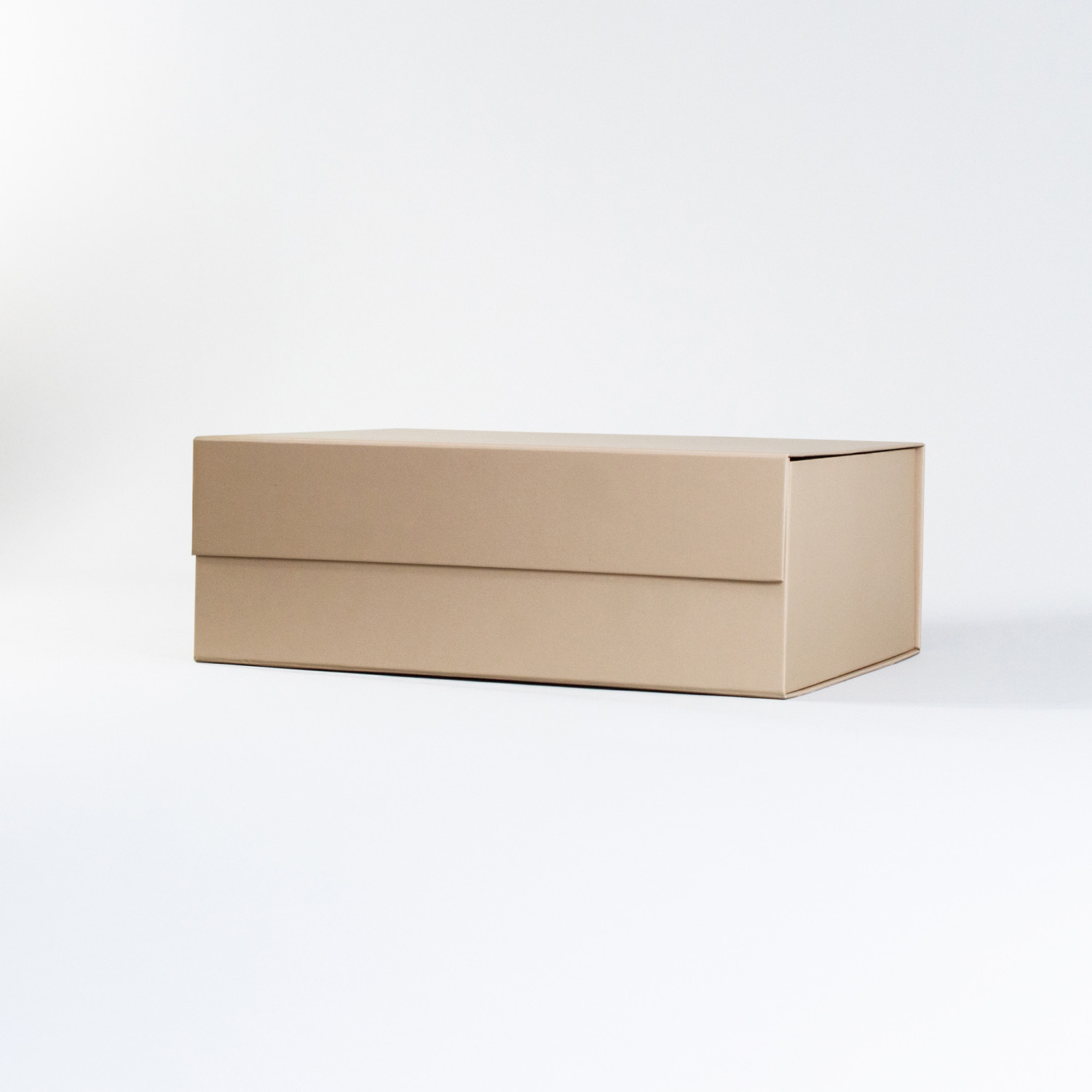 Caja con cierre magnético premium Beige | 11x35x25 cm