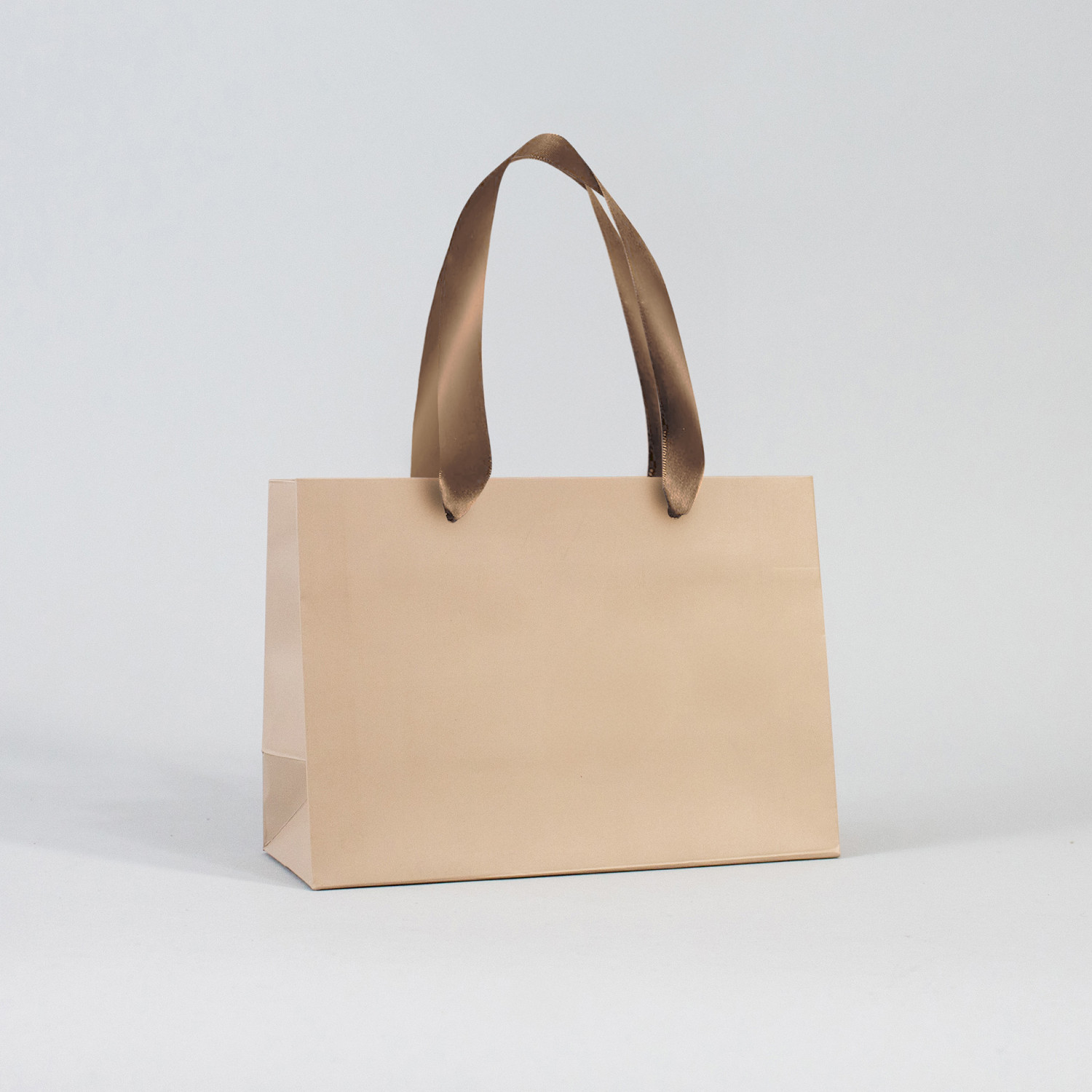 Bolsa de papel premium Beige | 14x20x8 cm