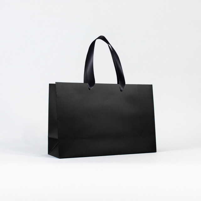 Bolsa de papel premium Negra | 20x30x10 cm