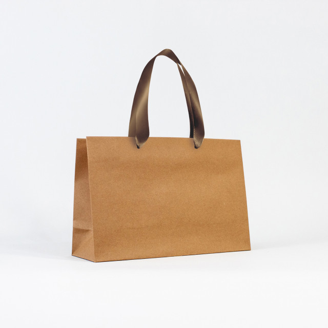 Bolsa de papel premium Kraft | 10x30x20 cm