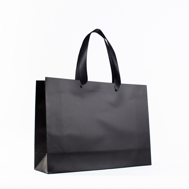 Bolsa de papel premium Negra | 30x41x17 cm