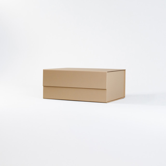 Caja con cierre magnético premium Beige | 11x25.5x21.5 cm