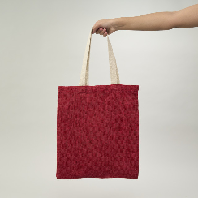 Bolsa de yute roja 40x35 (cm)