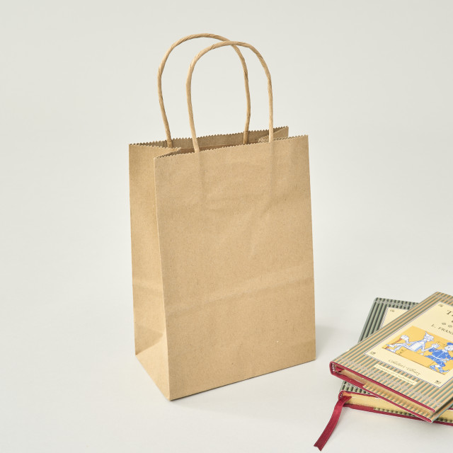 Bolsa de papel kraft | 21.5x18x8 (cm) Alternativa