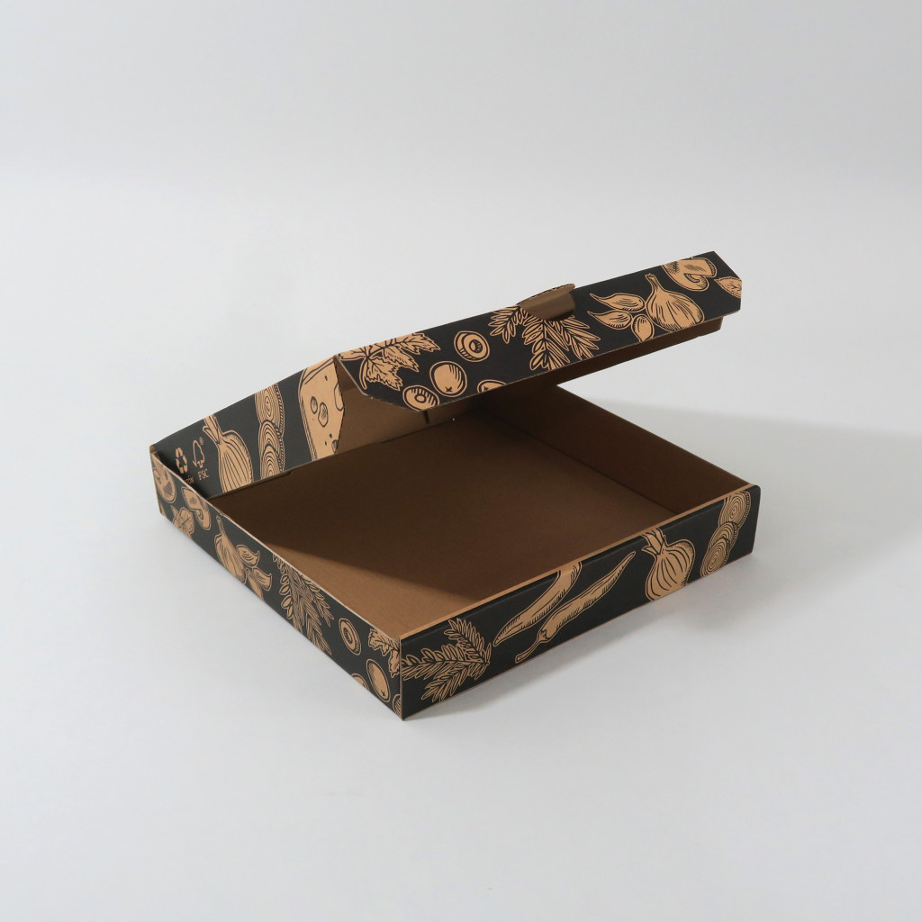 Caja para Pizza M 25x25x4.5 cm