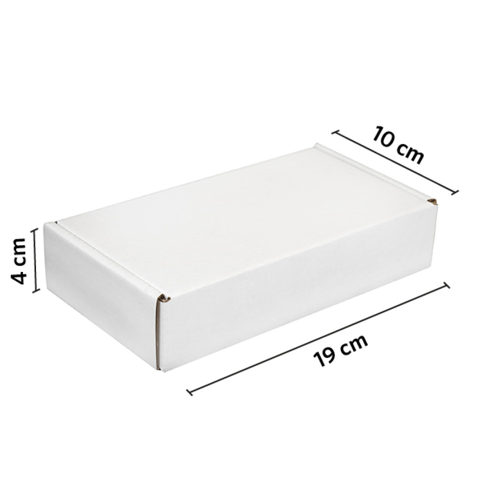 Caja autoarmable 19x10x4 blanca