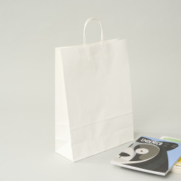 Bolsa de papel kraft blanca 41x30x12 (cm)