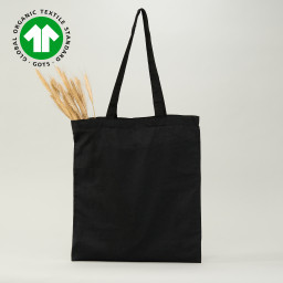 Bolsa de algodón Orgánico negra 42x38 (cm)