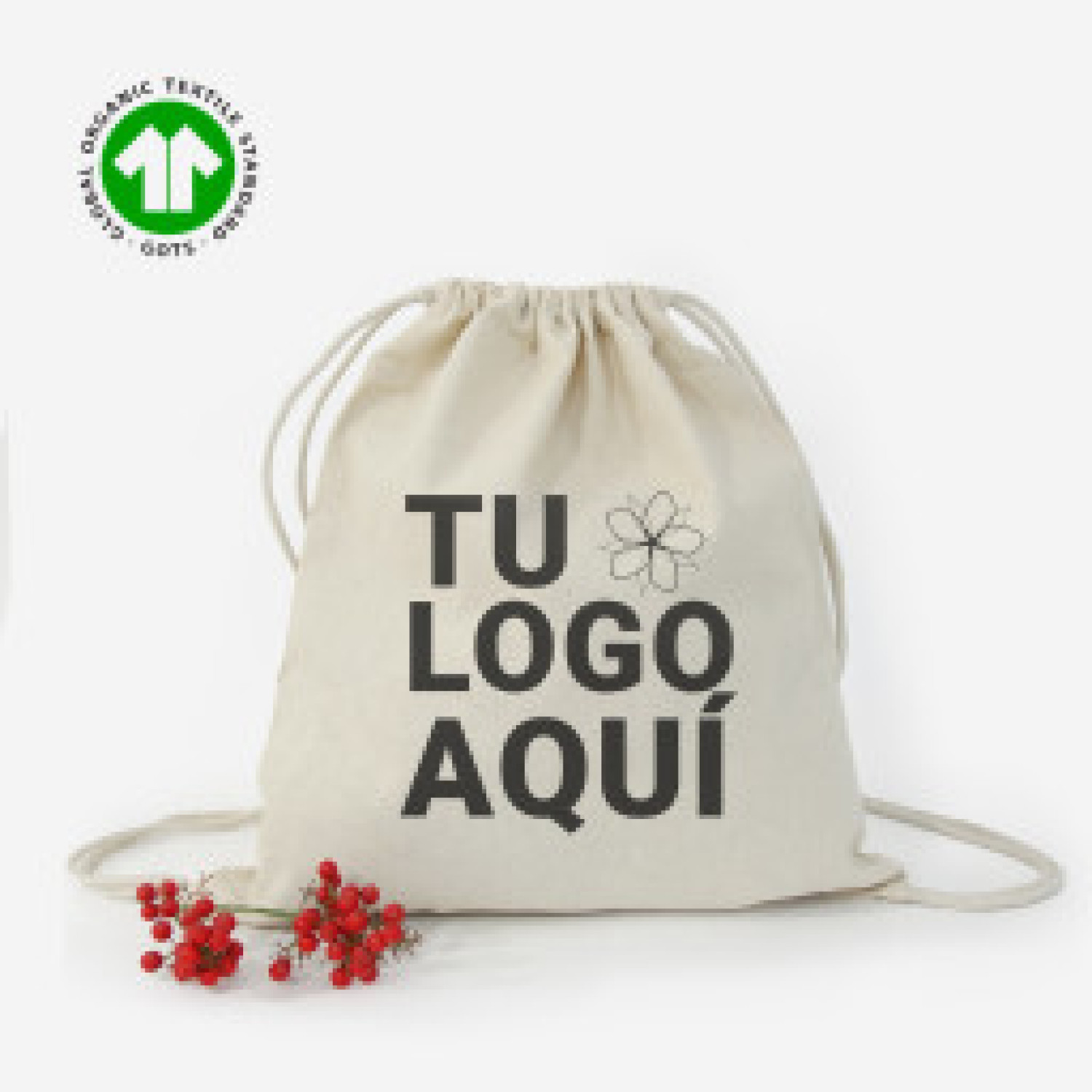 Mochila de Algodón Orgánico Certificado | 42x38 (cm)