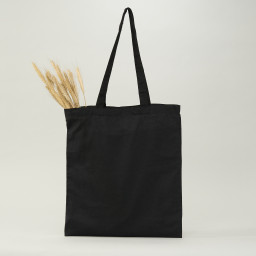 Bolsa de algodón negra 42x38 (cm)