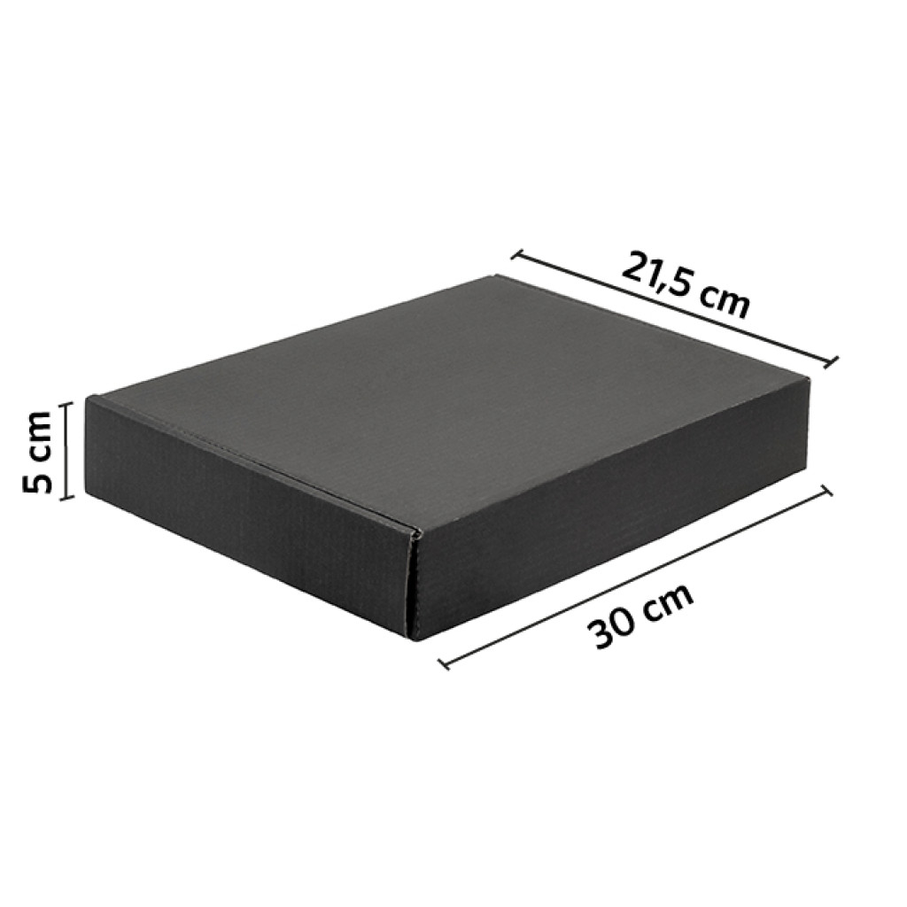 Caja autoarmable 30x21.5x5 negra