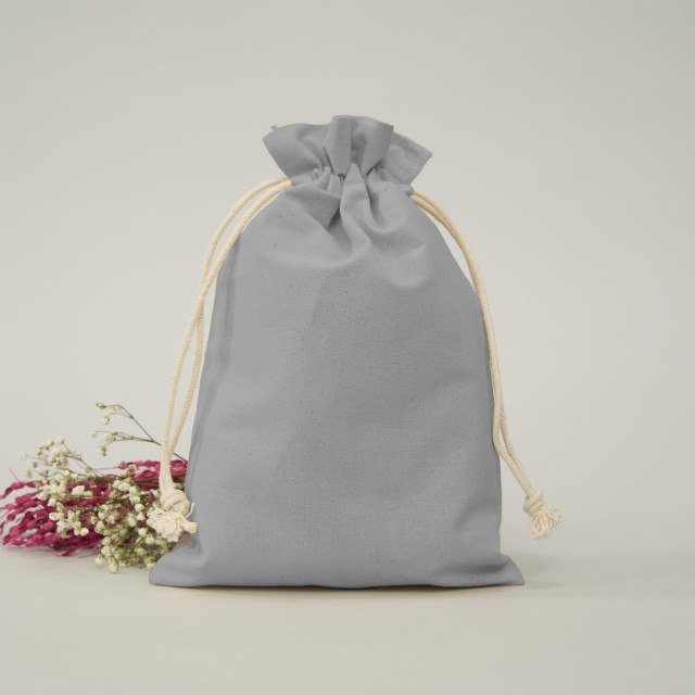 Saquito de Algodón gris 30x20 (cm) Alternativa