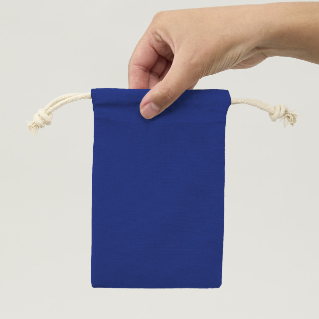 Saquito de Algodón azul | 15x10 (cm)
