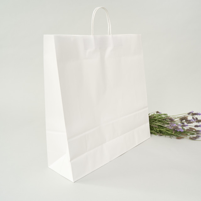 Bolsa de papel kraft blanca 48x45x15 (cm) Alternativa