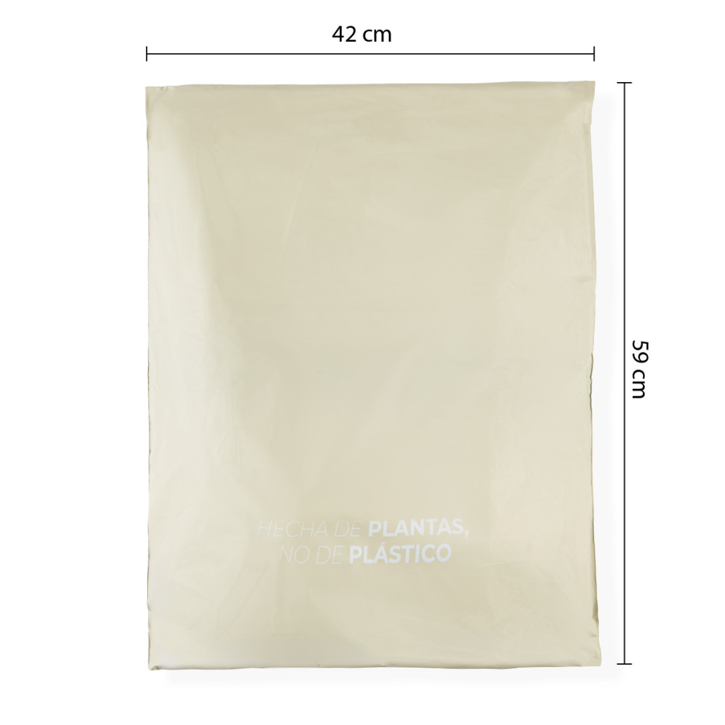 Bolsa compostable para Envíos Gris 59x42 cm