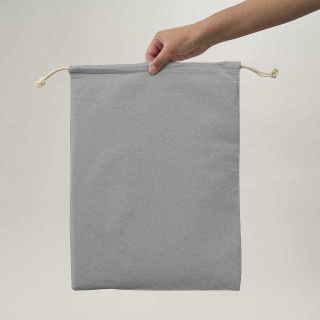 Saquito de Algodón gris 40x30 (cm)
