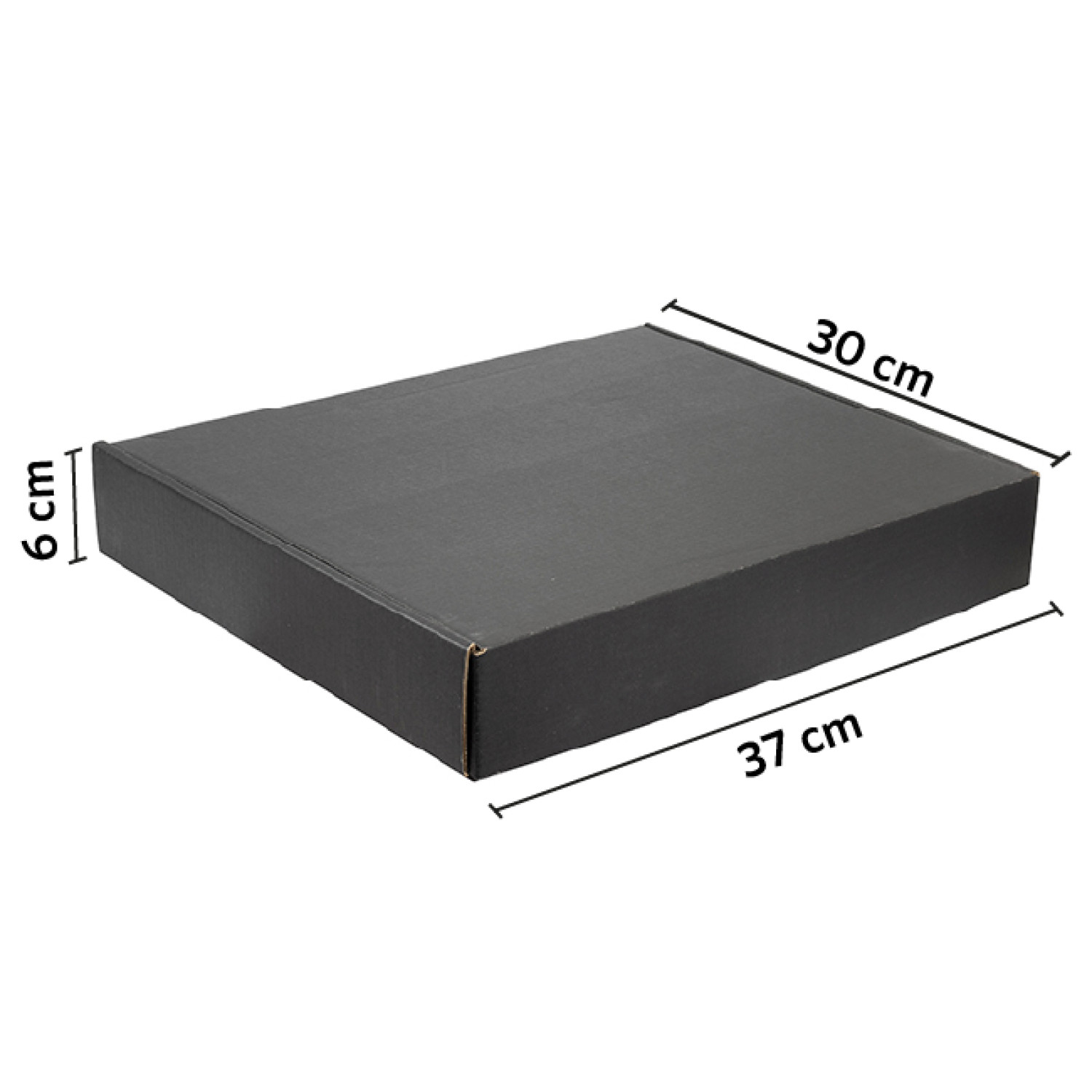 Caja autoarmable 37x30x6 negra
