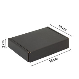 Caja autoarmable 15x10x3 negra