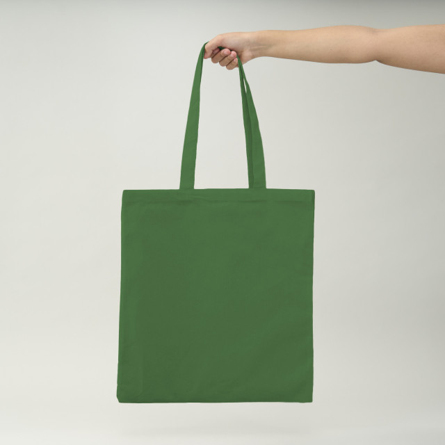 Bolsa de algodón verde 42x38 (cm)