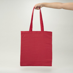 Bolsa de algodón roja 42x38 (cm)