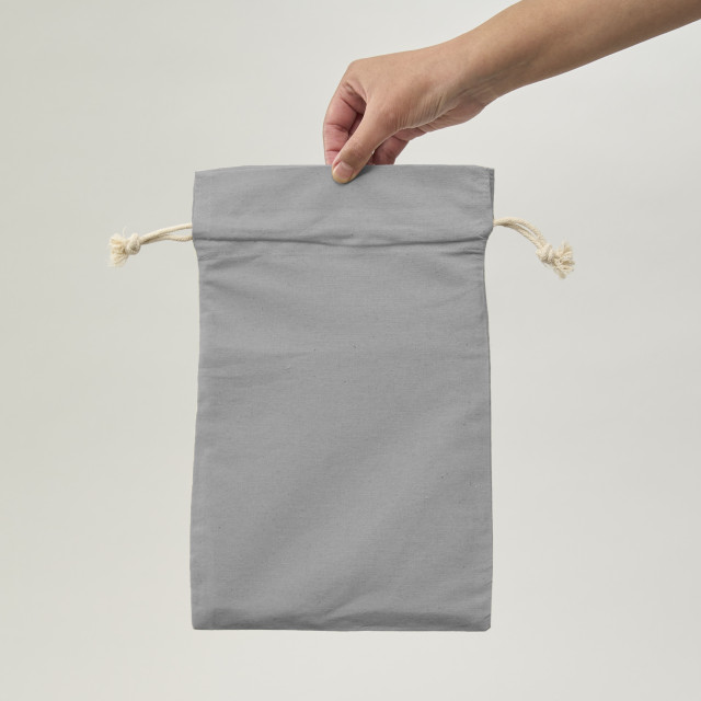 Saquito de Algodón gris 30x20 (cm)