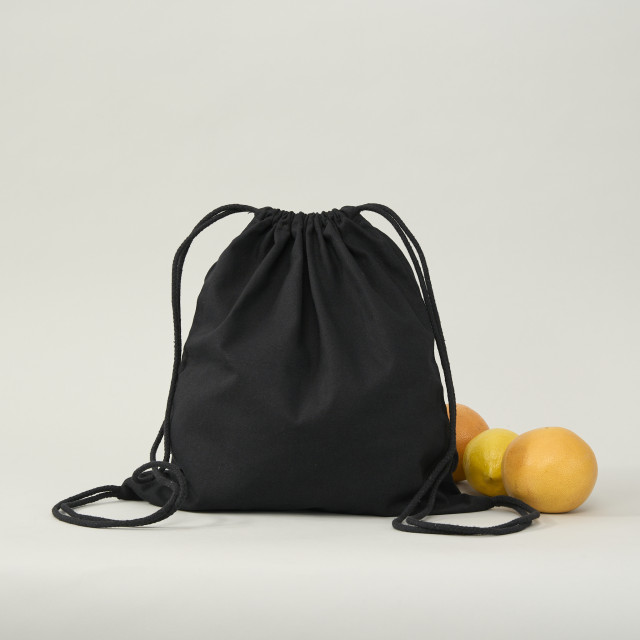Mochila de Algodón negro | 6 onzas | 42x38 (cm) Alternativa