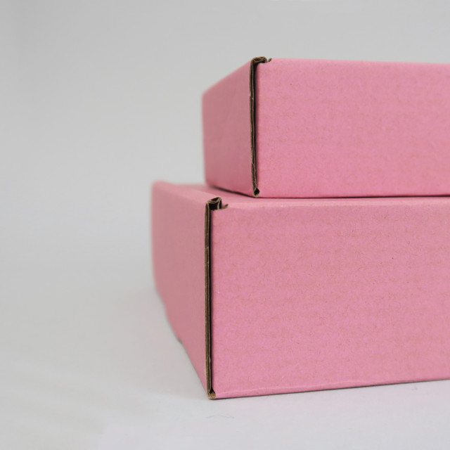 Caja autoarmable 23x16x5 rosa Alternativa