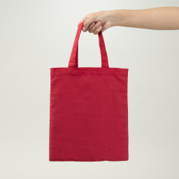 Bolsa de algodón roja 30x24 (cm)