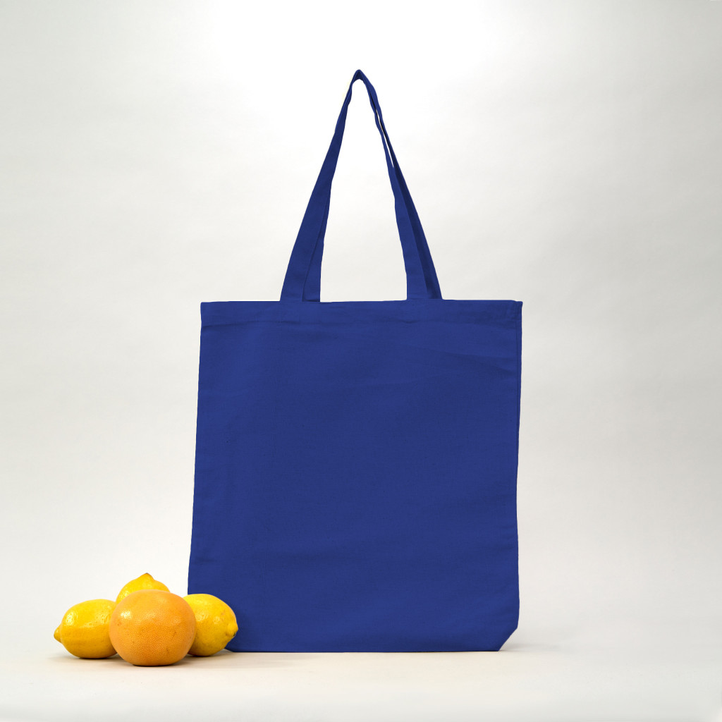 Bolsa de algodón azul 42x38 (cm)