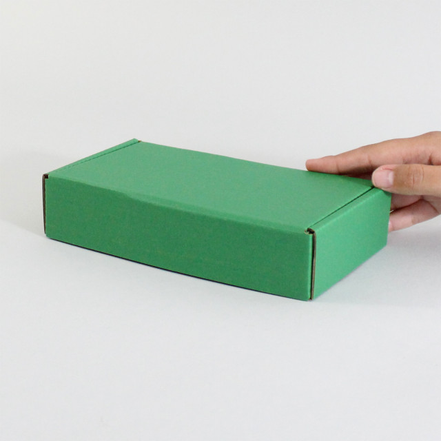 Caja autoarmable 19x10x4 verde Alternativa