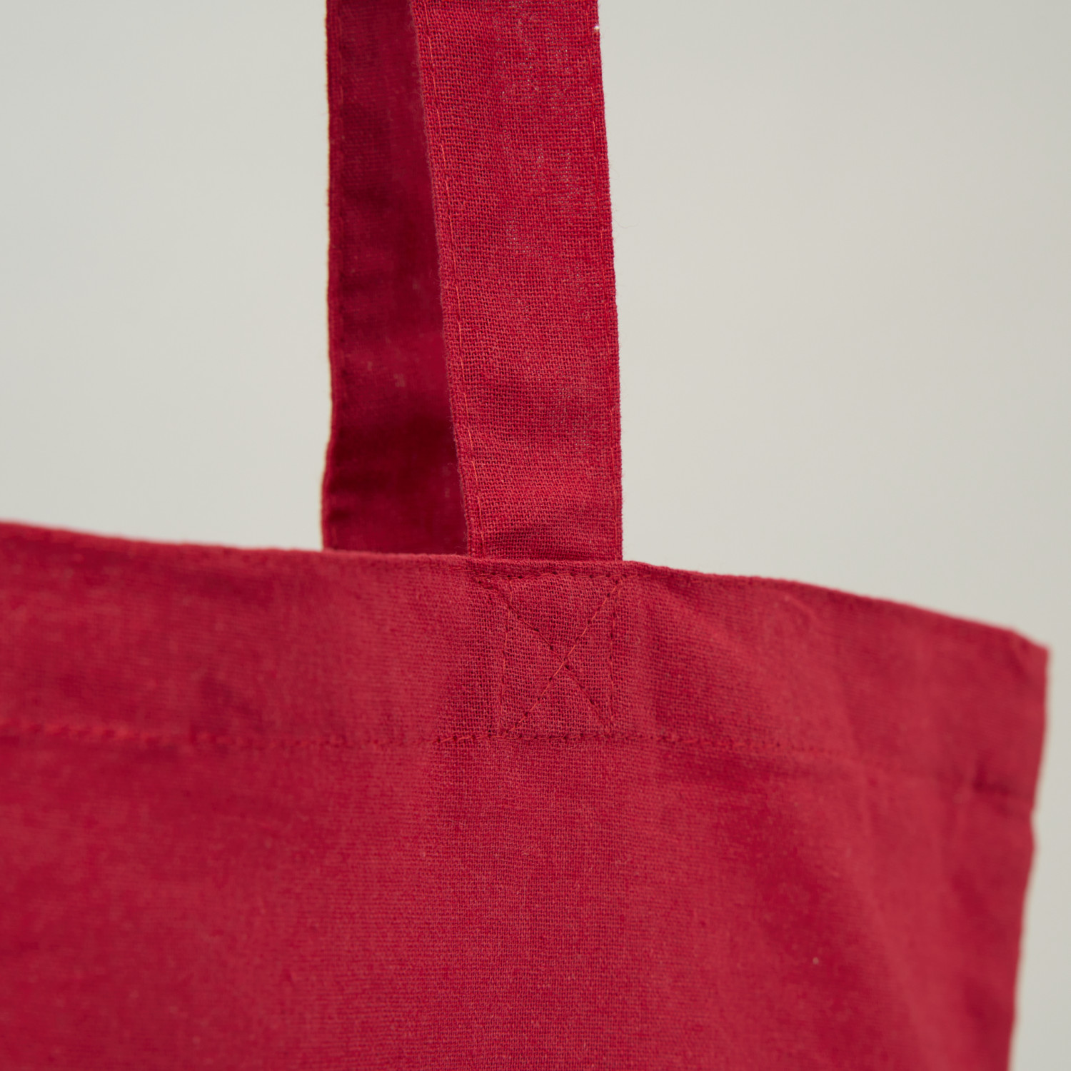 Bolsa de algodón roja | 42x38 (cm)