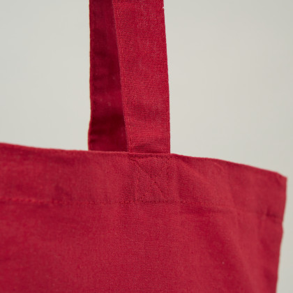 Bolsa de algodón roja | 132gr | 42x38 (cm) imagen 3