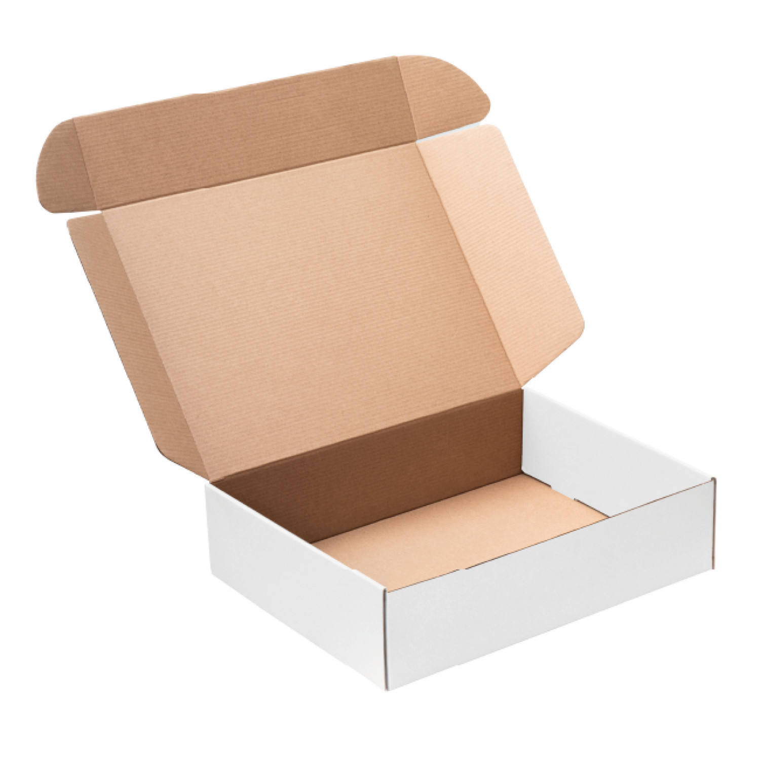 Caja autoarmable 40x30x10 blanca